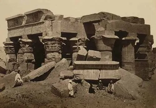 Templo Kom Ombo antes da reconstrução