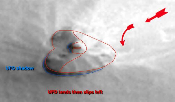 È questa l'ombra dell'UFO?