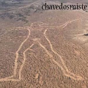 O misterioso desenho do caçador aborígene gigante localizado no deserto da Austrália