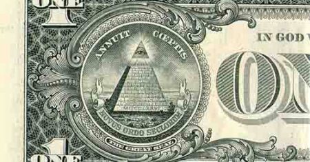 Na nota de 1 dólar o que significa o símbolo dos Illuminati?