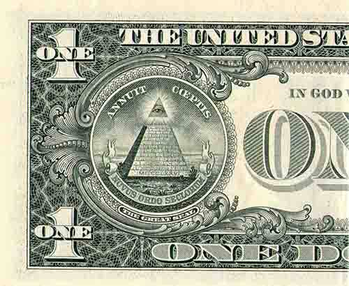 Pirâmide com olho é o centro de inúmeras teorias da conspiração, mas sua verdadeira origem é outra.
