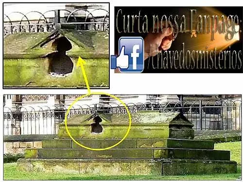 Seria bom se pudéssemos encontrar uma Keystone que, na simbólica Maçonaria, anuncia uma entrada em qualquer câmara ou cofre contendo material manuscrito; ou o símbolo maçônico que é um arco; ou um Divisor ou um Compasso Maçônico que representa a porção espiritual, intelectual e moral da dupla natureza da Humanidade e que, quando visível, significa uma área importante para os Maçons Livres.