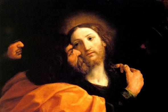 O beijo de Judas foi para parar a confusão criada pela capacidade de Jesus de mudar sua forma