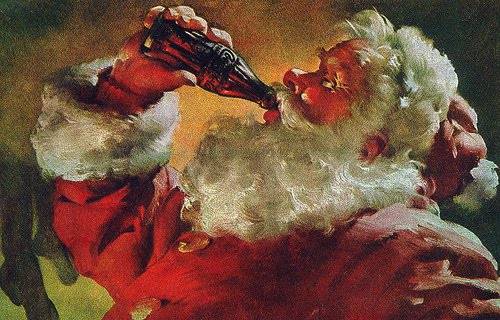 Papai Noel a uma campanha publicitária genial da Coca-Cola