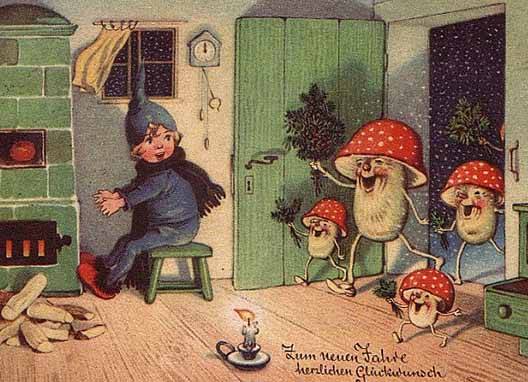 xamãs caíram nas casas dos moradores com uma sacola cheia de cogumelos mágicos