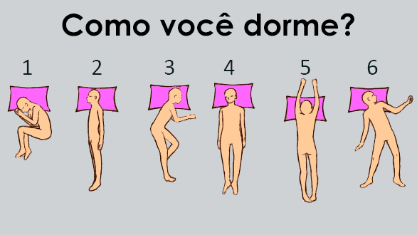 A posição que você dorme, diz muito a seu respeito