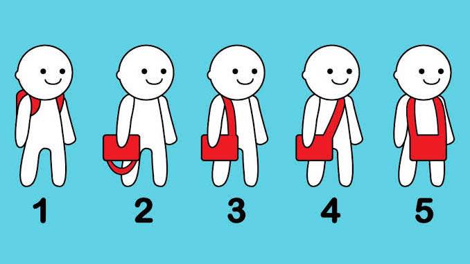 Qual destas formas você carrega sua bolsa?