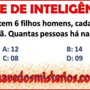 Um casal tem 6 filhos homens cada filho tem uma irmã! Quantas pessoas há na família?