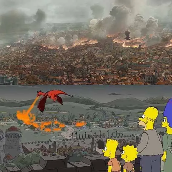 Os Simpsons previram a cena do penúltimo episódio de Game of Thrones