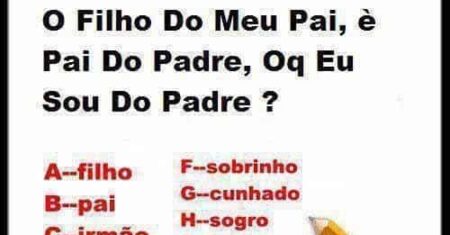 Teste sua inteligência: Que é o padre?