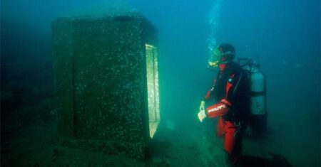 Uma equipe de mergulhadores descobriu um templo submerso da “Atlântida Egípcia”