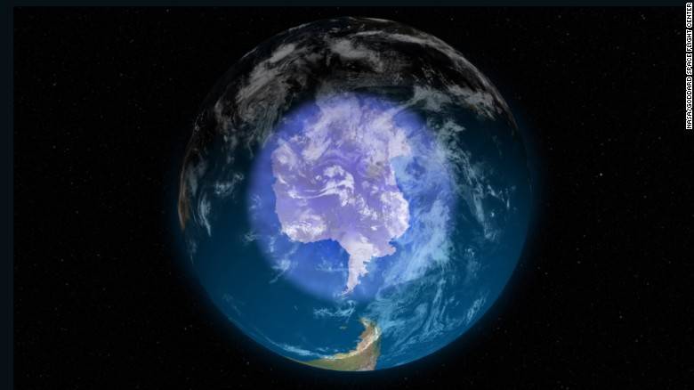 A camada de ozônio antártico está se recuperando
