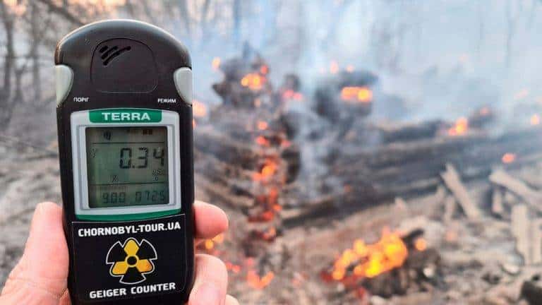 -Um Incêndio florestal em Chernobyl esta causando aumento nos níveis de radiação