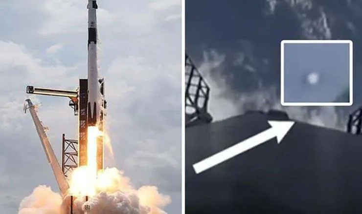 Vários UFOs aparecem durante o lançamento histórico da SpaceX