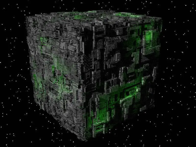 Cubo de Borg Imagem da Serie Star trek