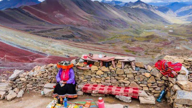 As montanhas que se parecem com 'xales incas' no Peru