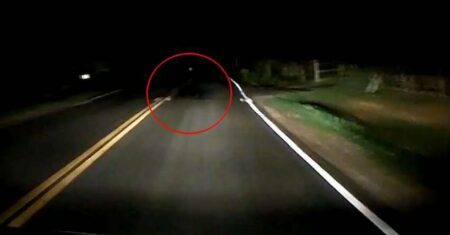 Filmaram uma sombra espectral em uma rodovia dos EUA