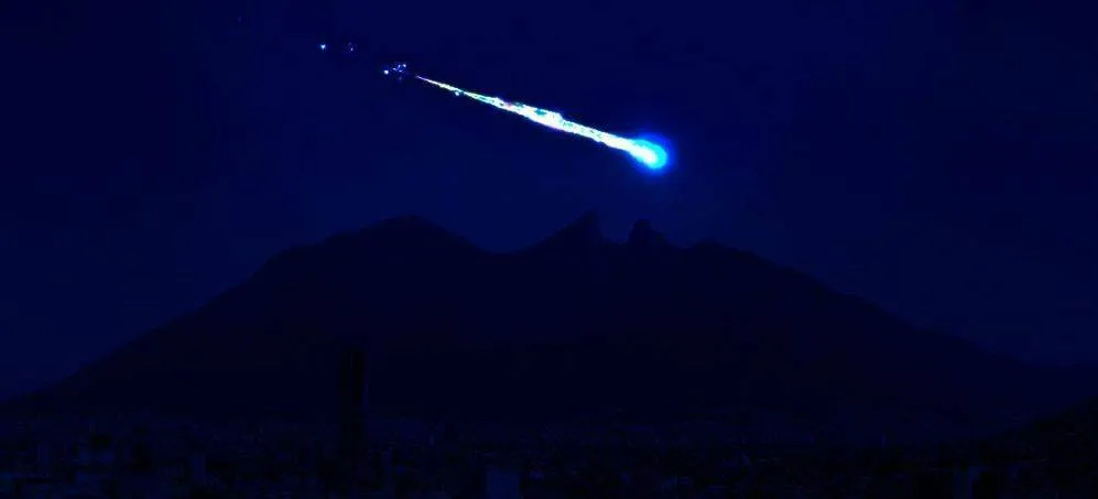 Imagens lindas de um meteorito que caiu no México