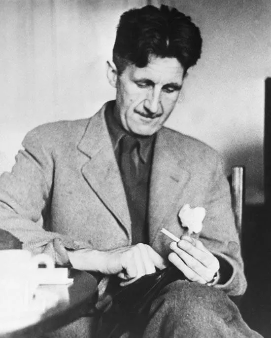 Fotografia do escritor britânico George Orwell