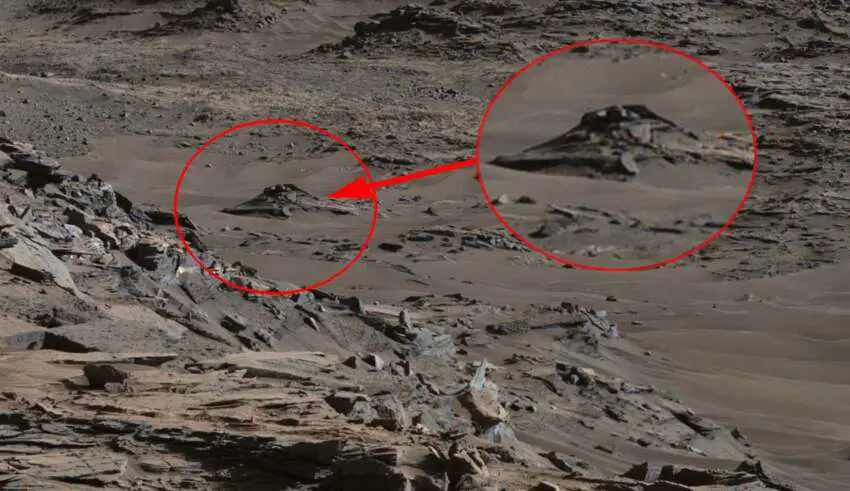 Imagem da NASA mostra um OVNI acidentado em Marte