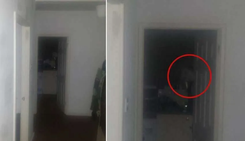 Um homem foge de casa depois de fotografar um fantasma
