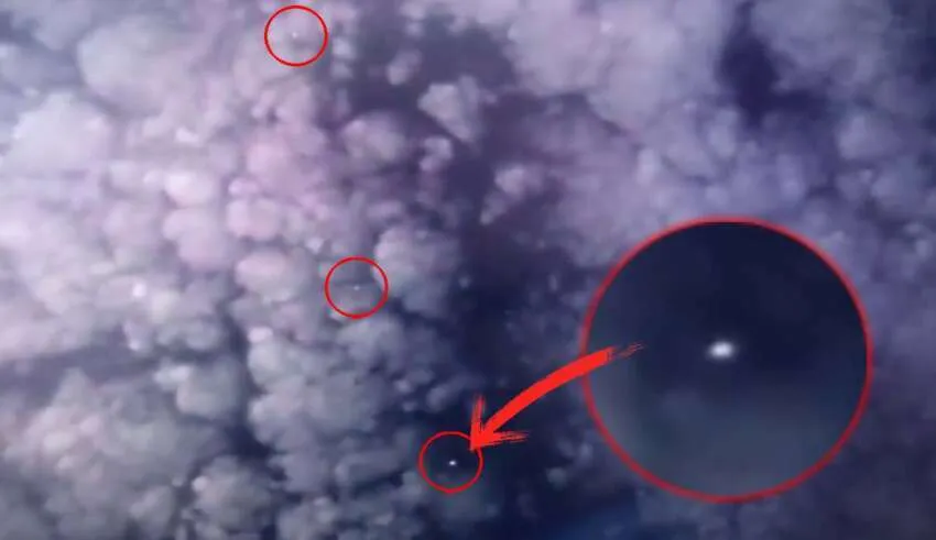 A ISS registra um esquadrão de OVNIs escondidos nas nuvens e a NASA corta o sinal