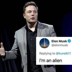 Elon Musk confirma que é um alienígena em um Twitter