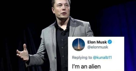 Elon Musk confirma que é um alienígena em um Twitter