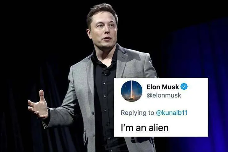 Elon Musk confirma que é um alienígena em um Twitter
