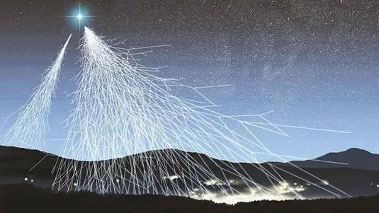 Um misterioso acelerador de partículas ataca a Terra com perigosos raios cósmicos.