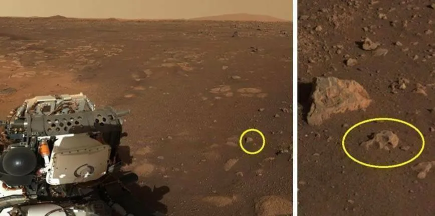 Outro objeto anômalo em Marte que foi designado como um crânio, mas que seria apenas o efeito de pareidolia.