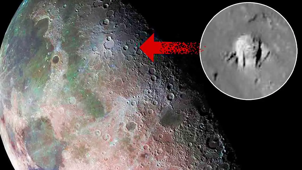 Uma misteriosa estrutura fotografada na cratera Aristarchus na lua