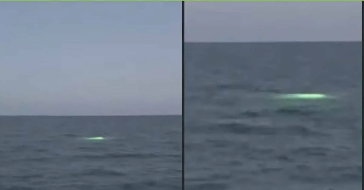 O que é este objeto luminoso visto no fundo do mar em Miami?