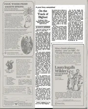 New York Times - 5 de maio de 1974: Na trilha do Pé Grande