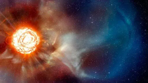 A gigante Betelgeuse, é uma estrela de brilho variável e é das que se podem ser vistas da Terra.