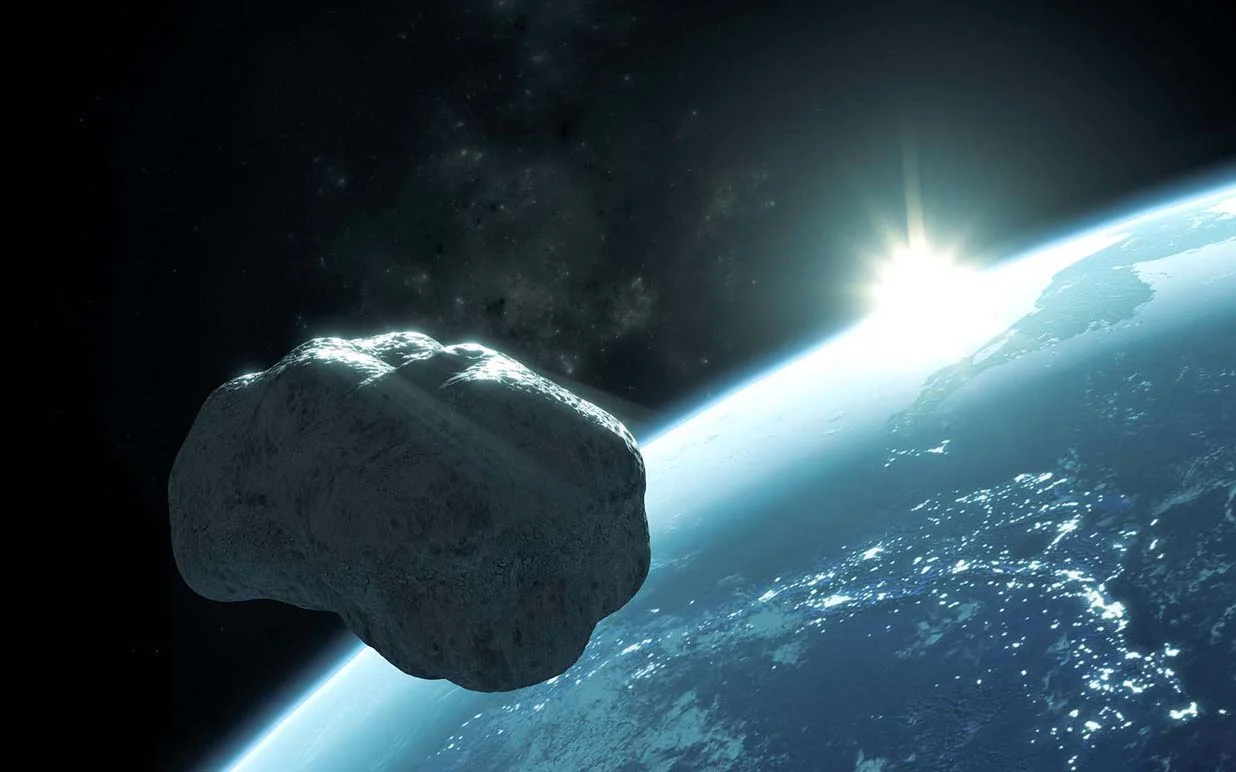 Imagem representativa! Asteroides e meteoritos estão definitivamente em sintonia com os tempos.