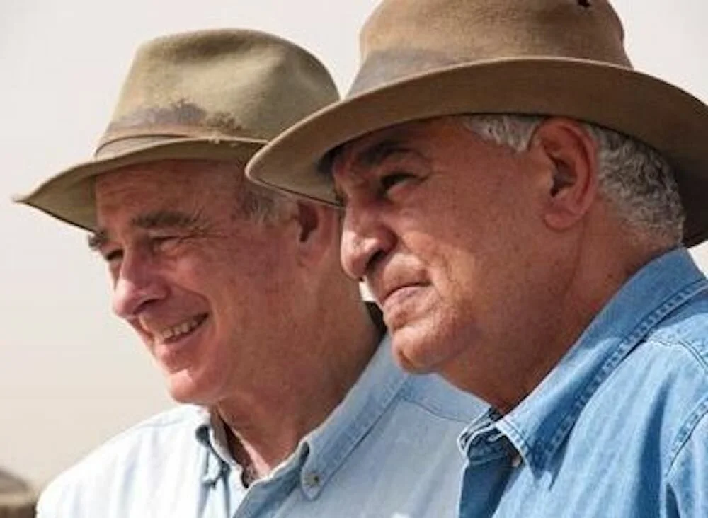 Mark Lehner e Zaki Hawass.