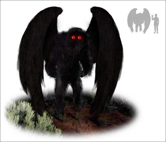 Representação de Mothman.