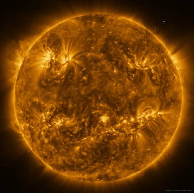 Imagem extraordinária obtida por seu Solar Orbiter