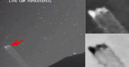 Imagens ao vivo do vulcão Popocatepetl mostraram um OVNI disparando para o céu