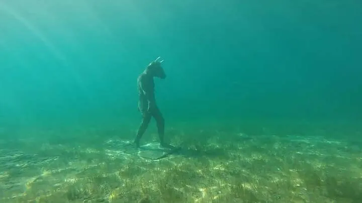 Encontram um misterioso minotauro submerso em um lago em Neuquén, na Patagônia Argentina