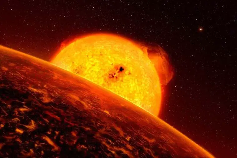 A história em torno do '55 Cancri e ', um exoplaneta classificado como 'Super Terra', é curiosa porque está próximo da estrela que orbita.