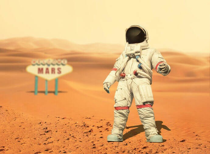 Quais seriam os desafios biológicos e médicos de viver em Marte.