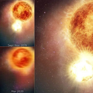 Enorme explosão desprende uma parte da Estrela Betelgeuse e a “escurece”