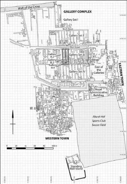Mapa do local de Heit el-Ghurab