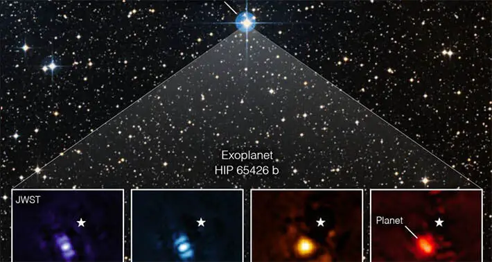 NASA divulga imagem do primeiro exoplaneta registrado pelo James Webb