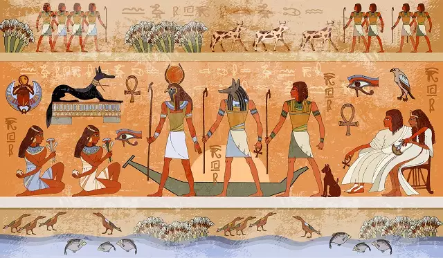 Os egípcios registraram a importância do Nilo em pinturas