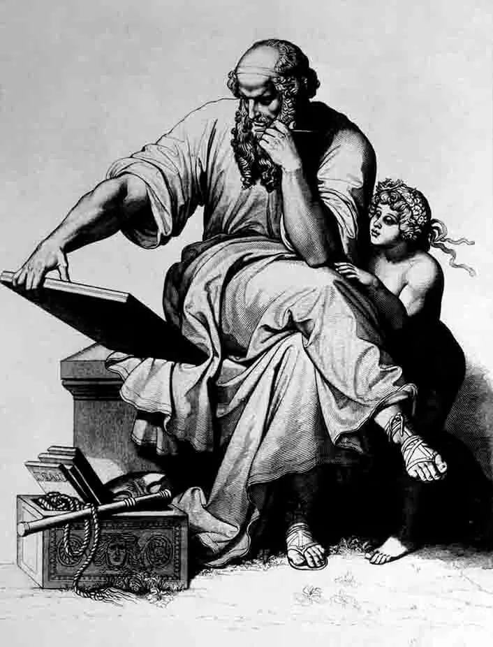 Sólon (possivelmente entre -638 e -558 a.C.) foi um aristocrata, poeta e estadista grego, um dos representantes máximos da cultura de Atenas.