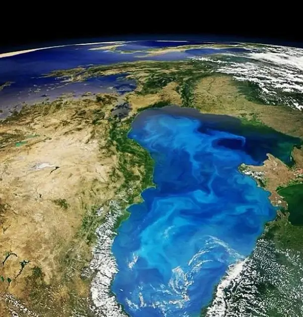 O Mar Negro em foto tirada por um satélite.