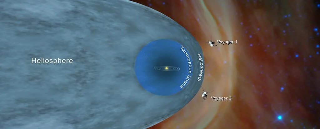 Ilustração das sondas Voyager 1 e 2 da NASA.